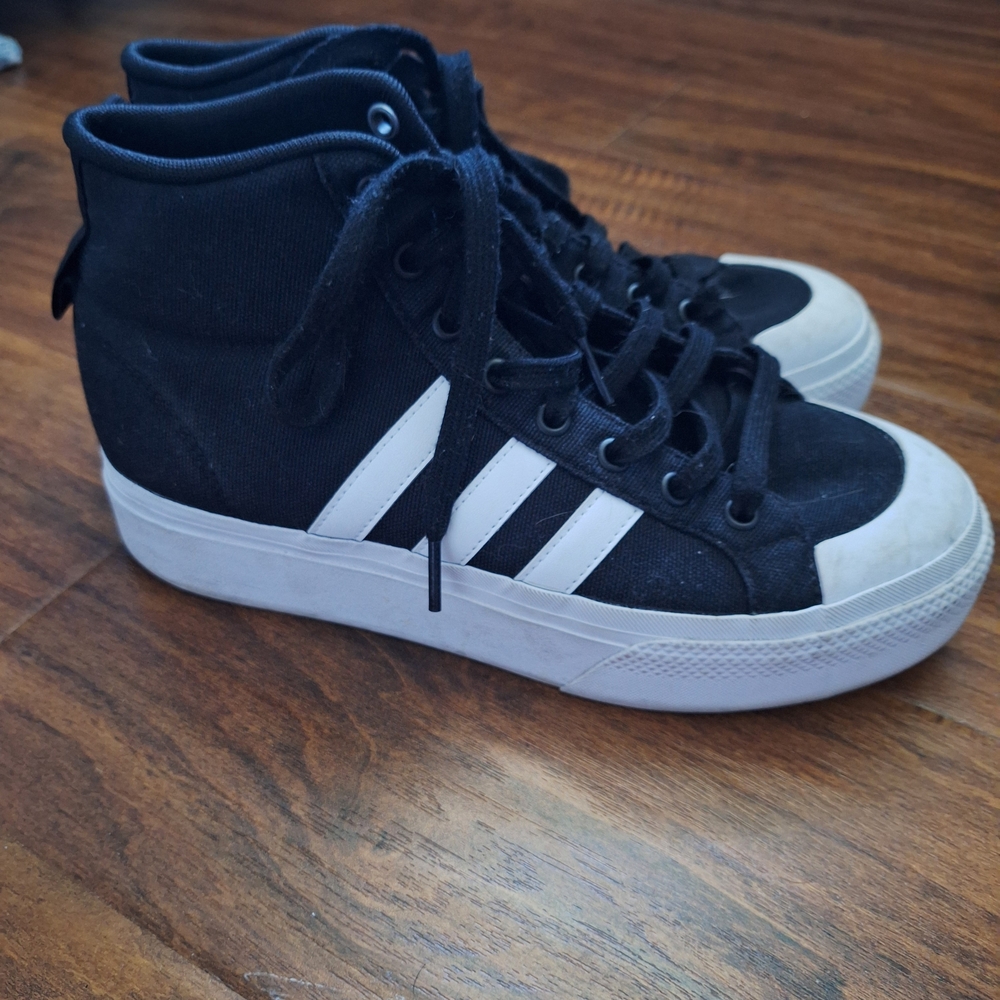 Adidas Black High-Top Sneakers